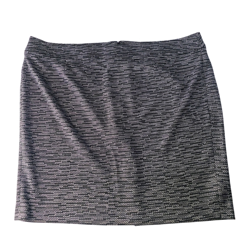 Lane Bryant Skirt Black Gray Stretch Pencil Skirt Women’s Size 26
